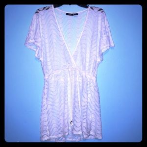 NWOT White Crochet Swimsuit Coverup
